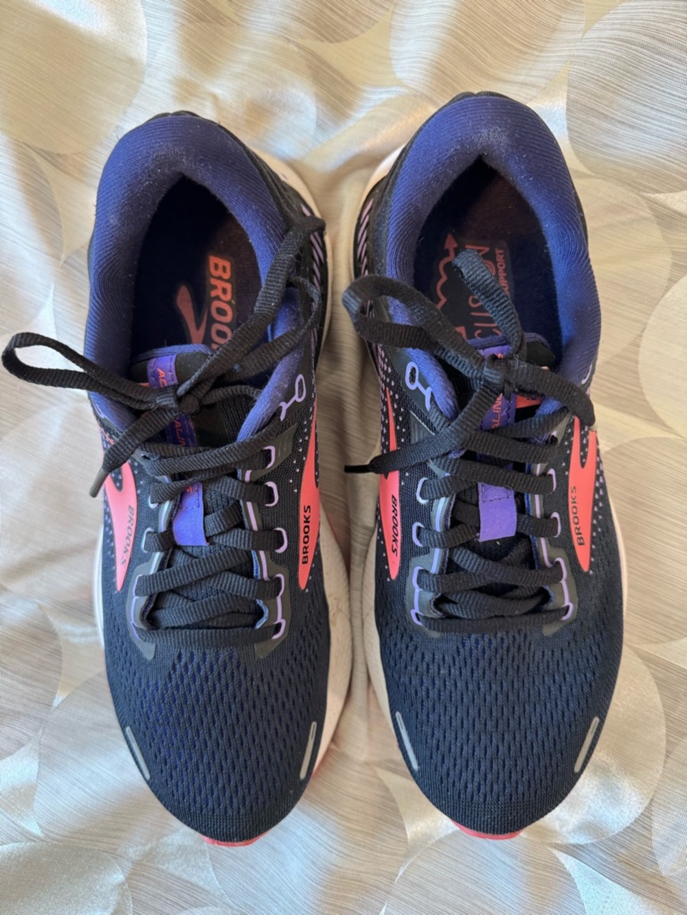 Brooks Navy, Purple & Coral Women's Athletic Running Shoes